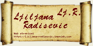 Ljiljana Radišević vizit kartica